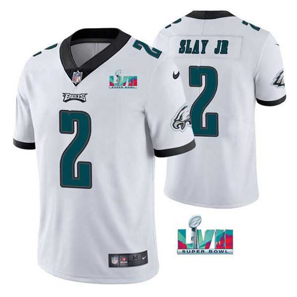 Men & Women & Youth Philadelphia Eagles #2 Darius Slay JR White Super Bowl LVII Patch Vapor Untouchable Limited Stitched Jersey->philadelphia eagles->NFL Jersey